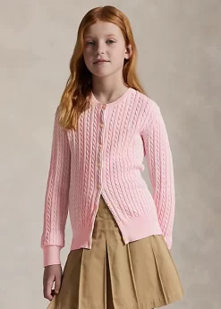 Mini-Cable Cotton Cardigan