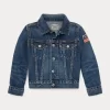 Flag Denim Trucker Jacket