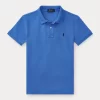 Slim Fit Cotton Mesh Polo Shirt