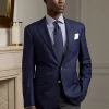 Gregory Wool Serge Notch-Lapel Blazer
