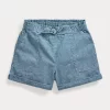 Cotton Chambray Camp Short