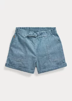 Cotton Chambray Camp Short