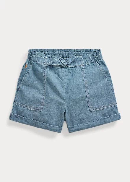 Cotton Chambray Camp Short