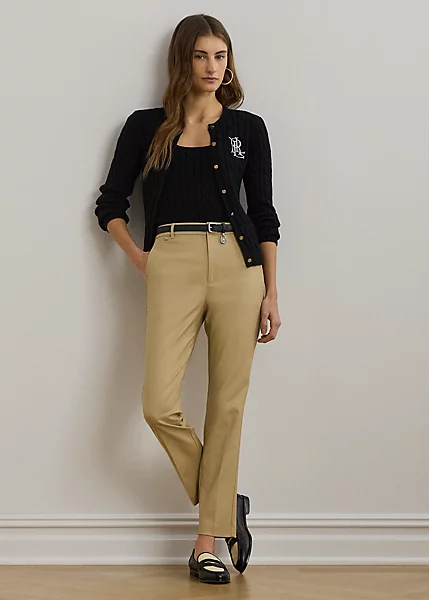 Double-Faced Stretch Cotton Trouser