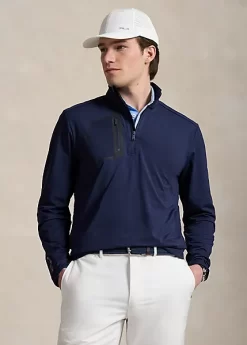 Tech Jersey Mockneck Pullover