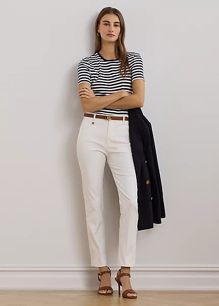 Stretch Cotton-Blend Trouser