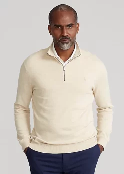 Cotton Quarter-Zip Jumper