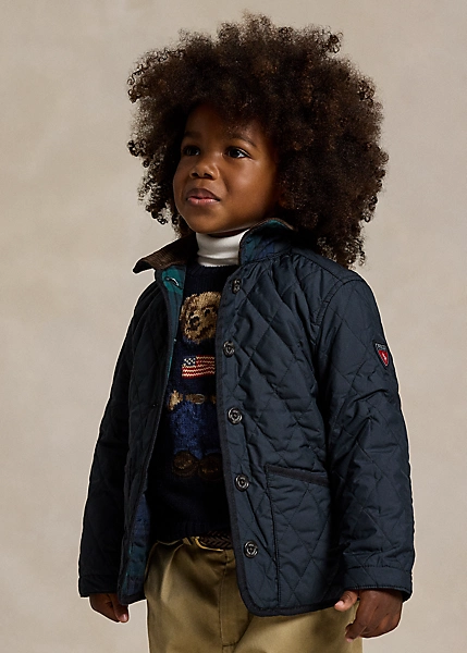 Reversible Plaid Water-Repellent Jacket - Image 7