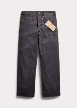 Garment-Dyed Herringbone Field Trouser