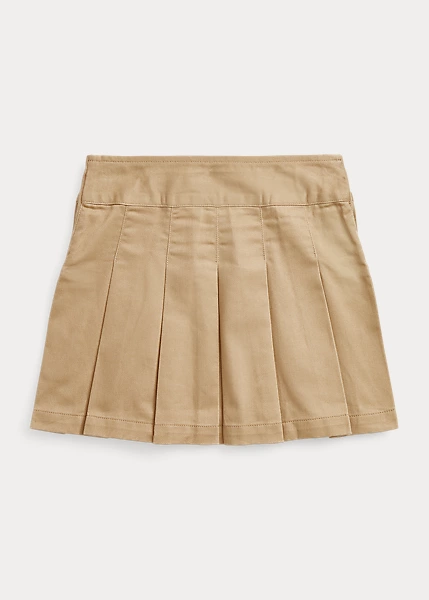 Pleated Cotton Twill Skirt - Image 2