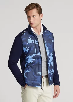 Golf-Camo Hybrid Wool-Blend Jacket