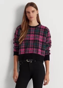 Plaid Wool-Blend Jumper