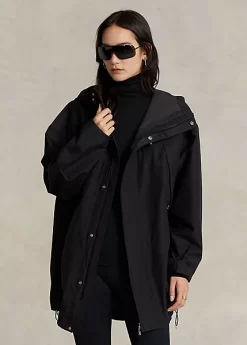 Water-Resistant Hooded Windbreaker