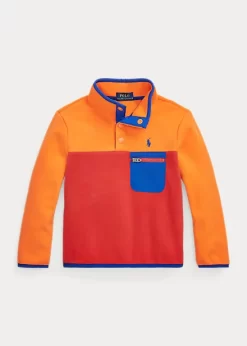 Colour-Blocked Fleece Pullover