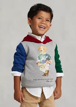 Polo Bear Colour-Blocked Fleece Hoodie