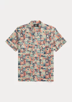 Print Woven Camp Shirt