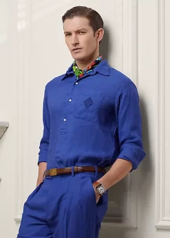 Monogram Linen Dobby Shirt