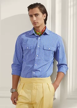 Striped Washed Poplin Shirt
