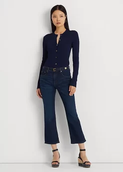 Mid-Rise Crop Flare Jean