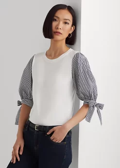 Jersey Puff-Sleeve Tee