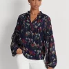 Floral Crinkle Georgette Blouse