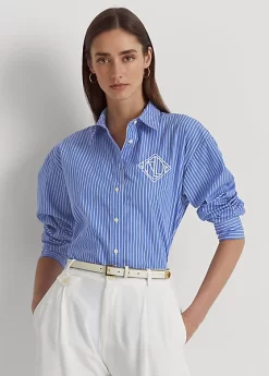 Striped Cotton Broadcloth Shirt