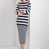 Striped Cotton-Blend Dress