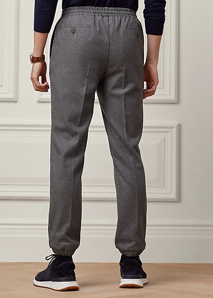 Wool Flannel Drawstring Trouser - Image 4