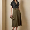 Annsley Wool Gabardine Skirt