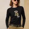 Utility Polo Bear Cotton Long-Sleeve Tee