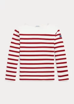 Striped Cotton Jersey Top