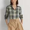 Oversized Plaid Twill Shirt