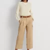 Stretch Cotton Cropped Cargo Trouser