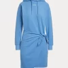 Fleece Wrap Hoodie Dress