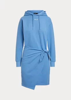 Fleece Wrap Hoodie Dress