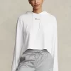 Cropped Cotton Jersey Hoodie