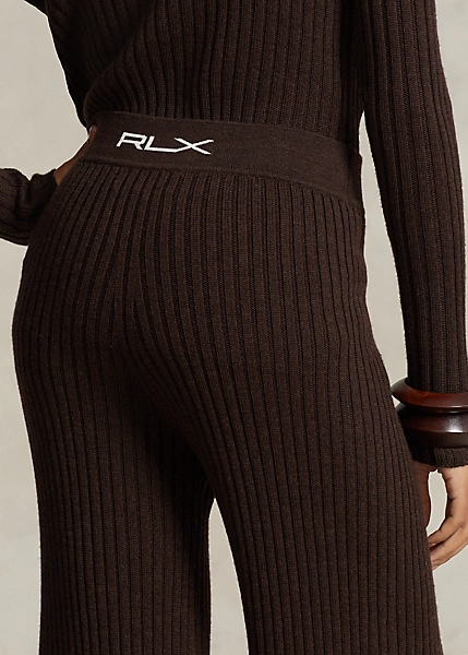 Merino Wool Wide-Leg Jumper Trouser - Image 5