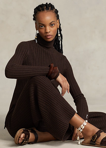 Merino Wool Wide-Leg Jumper Trouser - Image 6