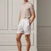 Cotton-Linen Herringbone Short