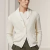 Silk-Linen Shawl Cardigan