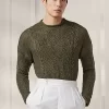 Cable-Knit Roll Neck Jumper