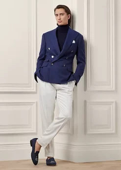 Hand-Tailored Silk Gabardine Trouser