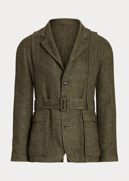 Linen Belted Suit Jacket - Image 2