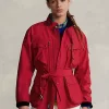 Water-Repellent Belted Jacket