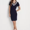 Cotton-Blend Cricket Jumper Dress
