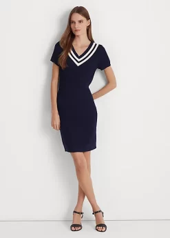 Cotton-Blend Cricket Jumper Dress