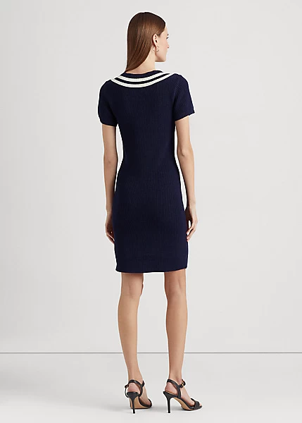 Cotton-Blend Cricket Jumper Dress - Image 4