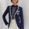 Two-Tone Georgette Blazer