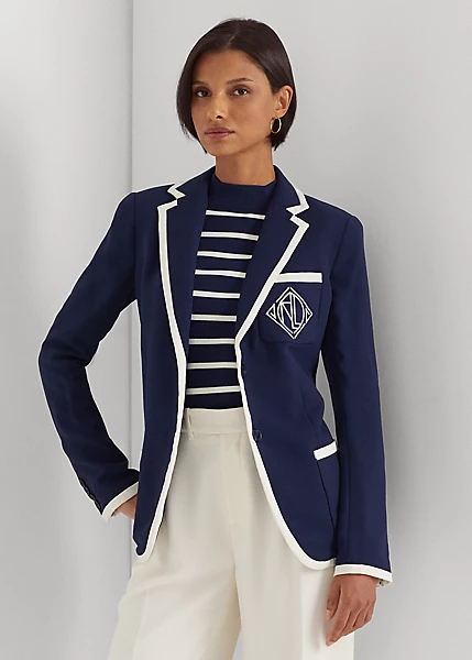 Two-Tone Georgette Blazer