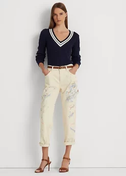 Paint-Splatter Denim Carpenter Jean